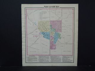 Wisconsin Lafayette County Map 1874,  City Of Shullsburg L22 15
