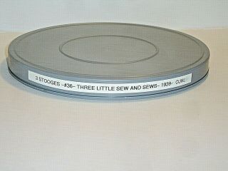 3 Stooges 16mm 1938 Three Little Sew And Sews Curly Screen Gems B/w