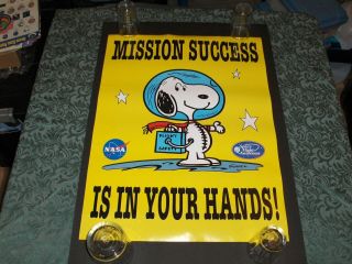 Nasa Sfa Snoopy - Mission Success Is In Your Hands Flight Safety Poster