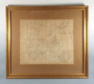 1781 Antique Map Of Nova Scotia,  Canada,  North America - John Hinton