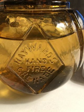 RARE Antique PATENTED 1871 Hayward Hand Glass Fire Extinguisher York 3