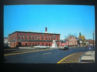Vintage Postcard View Of S.  Main Street,  Rochester,  Nh,  1987,  W/vintage Autos