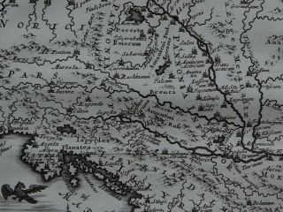 1703 CELLARIUS Atlas map PANNONIA - CROATIA - DALMATIA - MOESIA - BALKANS 3