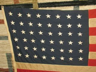 Early Huge 48 Star Us Flag 9 Ft 5in X 5ft 5in 1912 - 1949 Ww1 Ww2 Wwi Real & Old