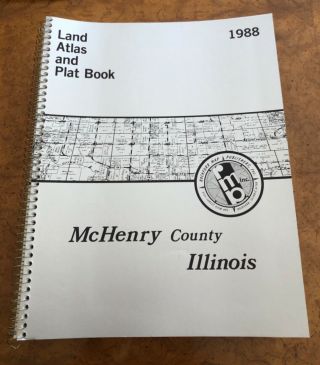 3 Mchenry County,  Illinois,  Land Atlas,  Plat Books,  Historic Maps1981,  1985,  1988
