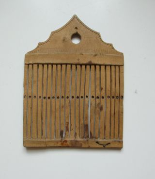 Antique Rare Swedish 17 - 1800s Tape Loom Rigid Heddle Folk Art Sweden (no 3)