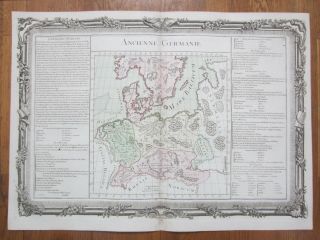 Mornas Atlas Large Map Germany Germania - 1762