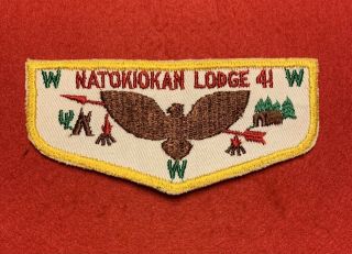 Natokiokan Lodge F1 First Flap Boy Scouts Order Of The Arrow
