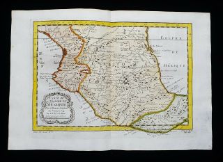 1747 Bellin - Rare Map Of Central America,  Mexico,  Yucatan,  Tabasco,  Guatemala