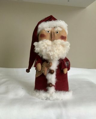 Primitive,  Folk Art,  Santa Claus Doll,  Christmas