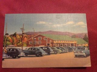 North Woodstock,  Hampshire Clark’s Trading Post Vintage Postcard Souv Ticket