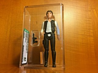 Vintage Star Wars.  Afa 85.  No Coo Variant Han Solo.  Sharp Dressed Scoundrel.  Wow