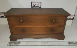 Antique/vintage Salesman Sample Or Dollhouse 2 Drawer Dresser