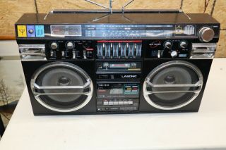 Vintage Lasonic Trc - 931 Radio Dual Cassette Ghettoblaster Boombox