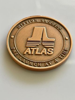 ULA Atlas AV - 009 NROL - 30 1st Atlas V NRO Mission Launch Coin. 2