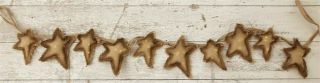 Country Led Burlap Star String Lights - 58 "