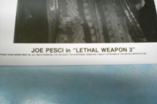Joe Pesci Lethal weapon 3 8x10 Autograph Photo Hand Signed 3
