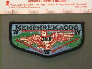 Boy Scout Oa 398 Memphremagog First Solid Flap 4419jj