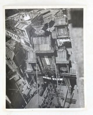 Us Army Signal Corps Aerial Photo 1945 Canton China Chinese Army Liberation 8x10