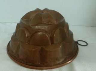 Vintage Copper Mold Tin Lined 3