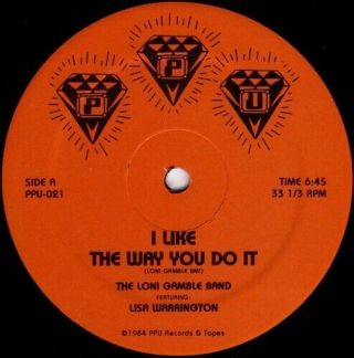 The Loni Gamble Band & Lisa Warrington I Like The Way You Do It 12 " Vinyl P