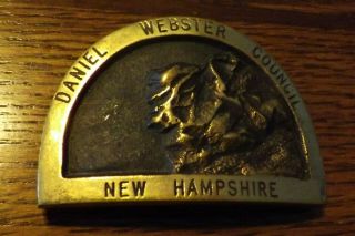 Boy Scout Belt Buckle Max Silber Daniel Webster Council