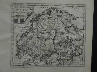 1739 Atlas Jacques Peeters Map Scandinavia - Sweden - Norway - Suede - Norwege