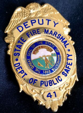 Minnesota State Fire Marshal Badge - Obsolete / Peace Officer