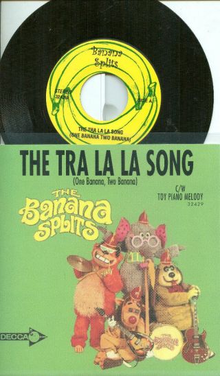 The Banana Splits Tra La La Theme Song 45 Rpm 7 " Vinyl
