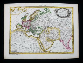 1812 Lapie - Rare Map Of The Ancient World Map,  Asia,  Europe,  Africa,  World Map