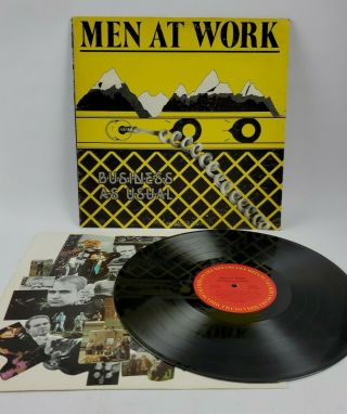 1981 Men At Work " Business As Usual " Lp - Columbia Records (fc - 37978)