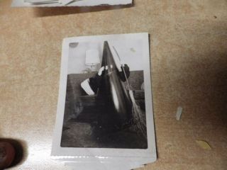 Vintage Halloween Black & White Photo Costume Dressed Up As Witches Hat & Broom