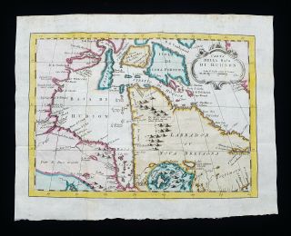 1747 Bellin - Rare Map Of North America,  Canada,  United States,  Usa,  Hudson Bay