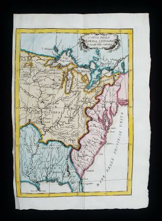 1747 Bellin - Rare Map: North America,  United States,  Louisiana,  Georgia,  Florida