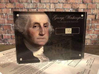 George Washington 1797 Signed Handwritten Word Jsa Loa Authentic History Gift