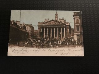 Vintage Postcard - The Royal Exchange London - 1907 - M5