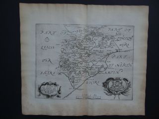 1673 Blome Atlas 1st Edition County Map Rutland - England