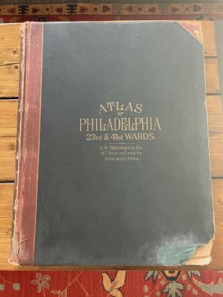 North Philadelphia Pa - 1920 G.  W Bromley Atlas - 23rd 41st Ward - Frankford/holmesburg