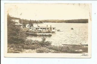 Vintage Rppc Real Photo Postcard,  Bayville Maine Me
