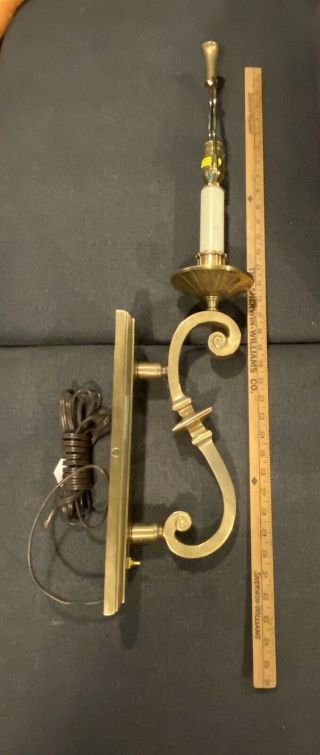 Vintage 1993 Chapman 33 Inches Wall Lamp Sconce Solid Brass - - No Shade