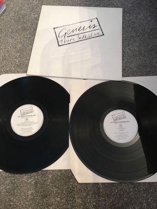Genesis - 3 Three Sides Live Double Gatefold Lp Vinyl Record Phil Collins