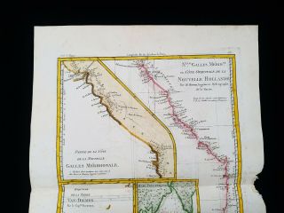 1787 BONNE & DESMAREST - rare map: SOUTH WALES,  AUSTRALIA,  VAN DIEMEN ' S LAND 3