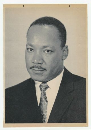 Press Photo Portrait Of Dr.  Martin Luther King Jr.  Civil Rights Leader 1960s