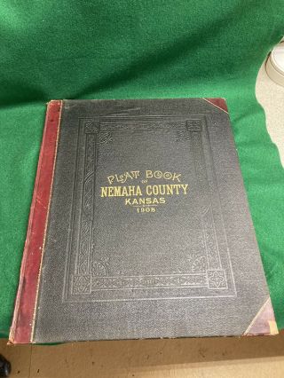 1908 Nemaha County Kansas Plat Book 2