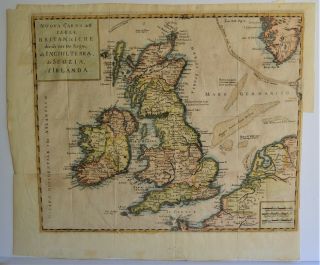 Antique Map British Isles Isole Britanniche Scozia E D 