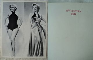 Marilyn Monroe 1950s Vintage Fan Club Photo 20th Century Fox Calendar G