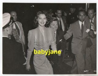 Ava Gardner Mickey Rooney 7x10 Photo Awesome 1940 