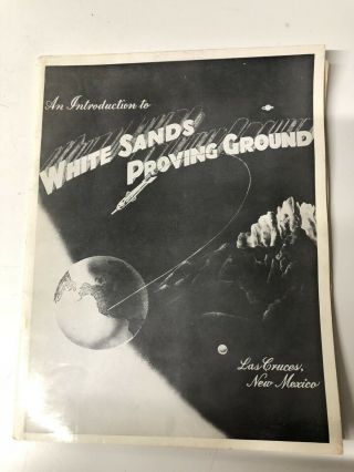 1952 V - 2 Tf - 5 Rocket Testing White Sands Proving Ground Photo Brochure