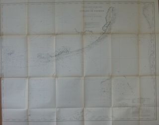 1868 Coast Survey Map Florida Keys Biscayne Bay Dry Tortugas Havana