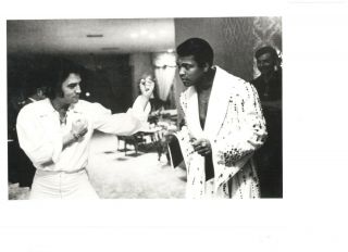 Elvis Presley & Ali Las Vegas Vintage 8x10 Transparency Negative & 8x10 Photo